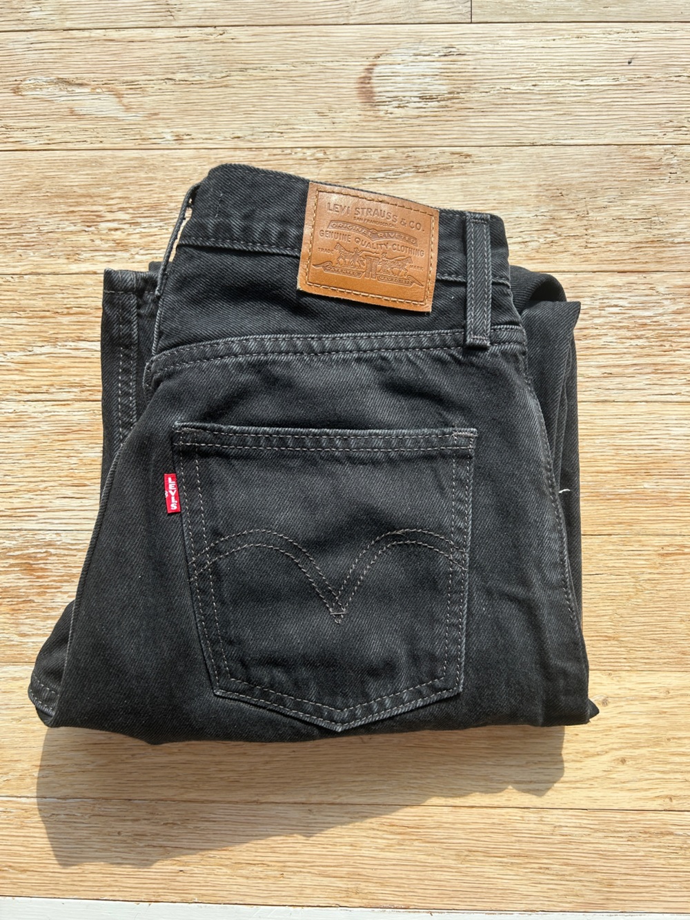 Levi's Black Dad Jeans